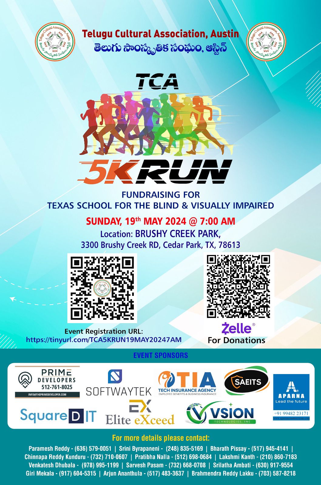 TCA 5K Run: Fundraising for Texas School for the Blind & Visually Impaired